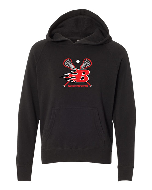 Blaze Crosscheck Black Hoodie (Youth)